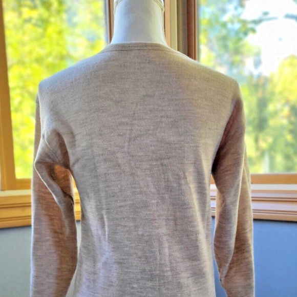 Vintage Maglificio di Tollegno Bisque merino wool Knit Dress Sz 6 ~Made in Italy - Picture 4 of 7